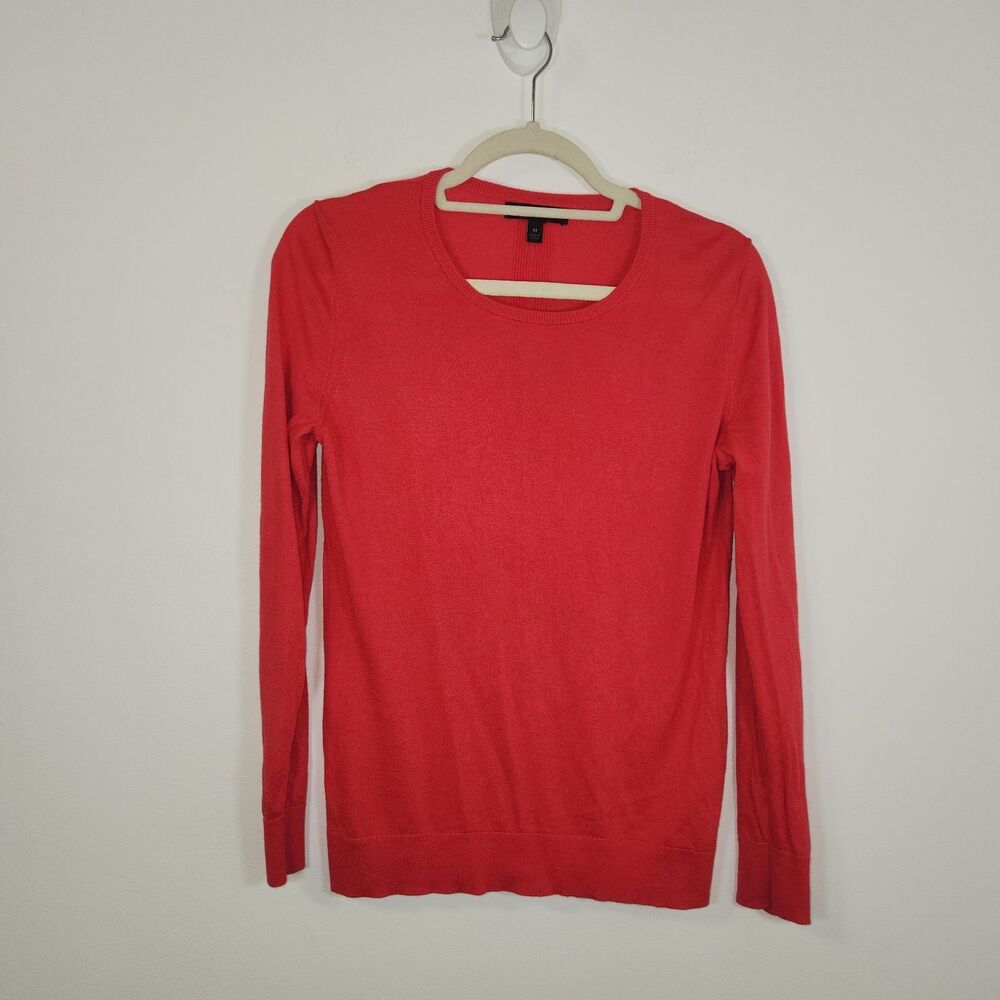 Banana Republic Silk Cashmere Pink Coral Sweater MEDIUM